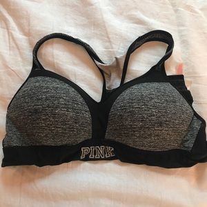 Pink ultimate push-up sports bra